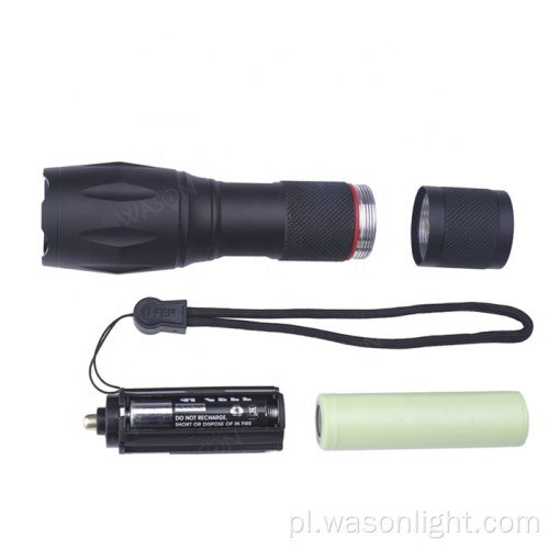 Wason Top Grade XM-L T6 G700 Tactical Linternas Torch Light A100 Glare LED LED Zestaw LED LED do wewnątrz i na zewnątrz